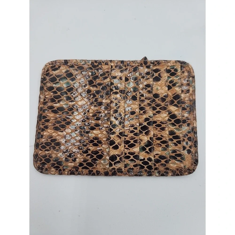 Lodis‎ Snakeskin Leather Card And Coin Holder